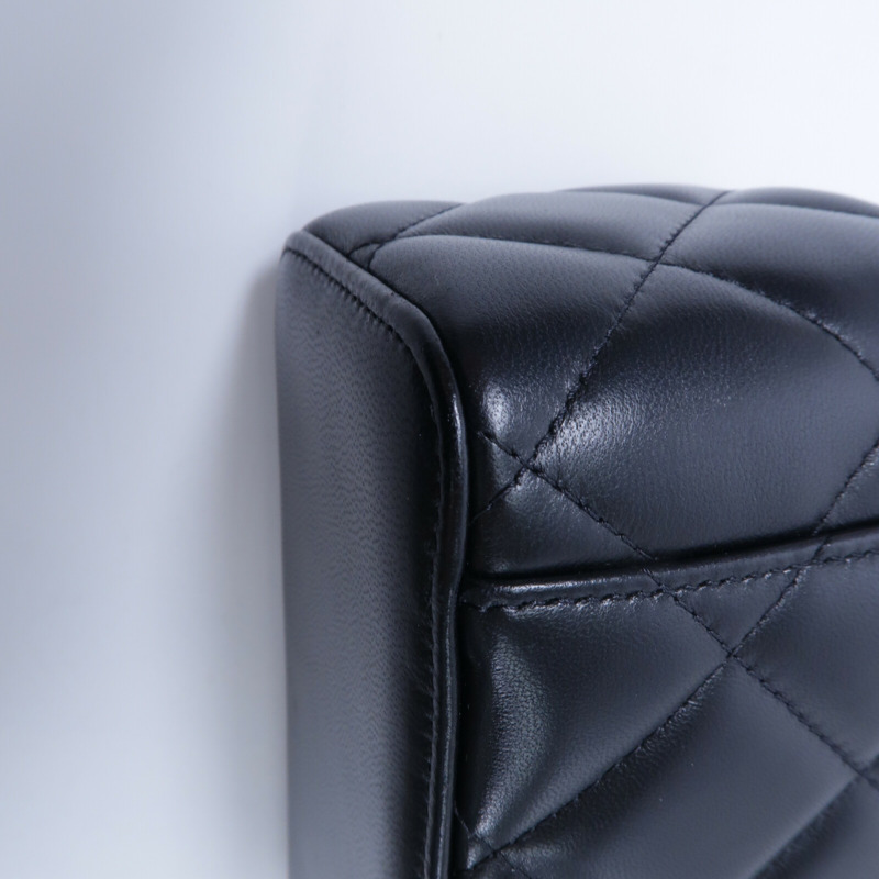 CHANEL 羊皮皮革Vanity Case鏈帶肩背袋-13