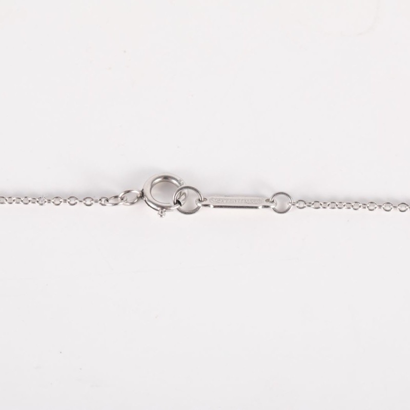 TIFFANY&CO 鑽石pt950滿鑽桃心項鏈-4