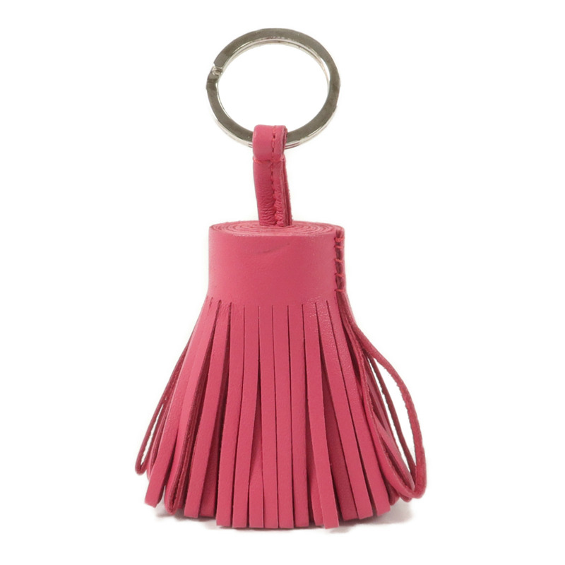 HERMES Milo皮革Carmen鎖匙扣Fuchsia-1