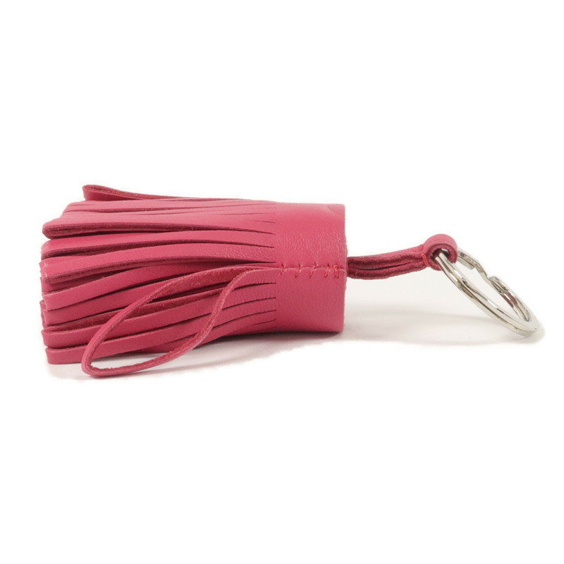 HERMES Milo皮革Carmen鎖匙扣Fuchsia-2