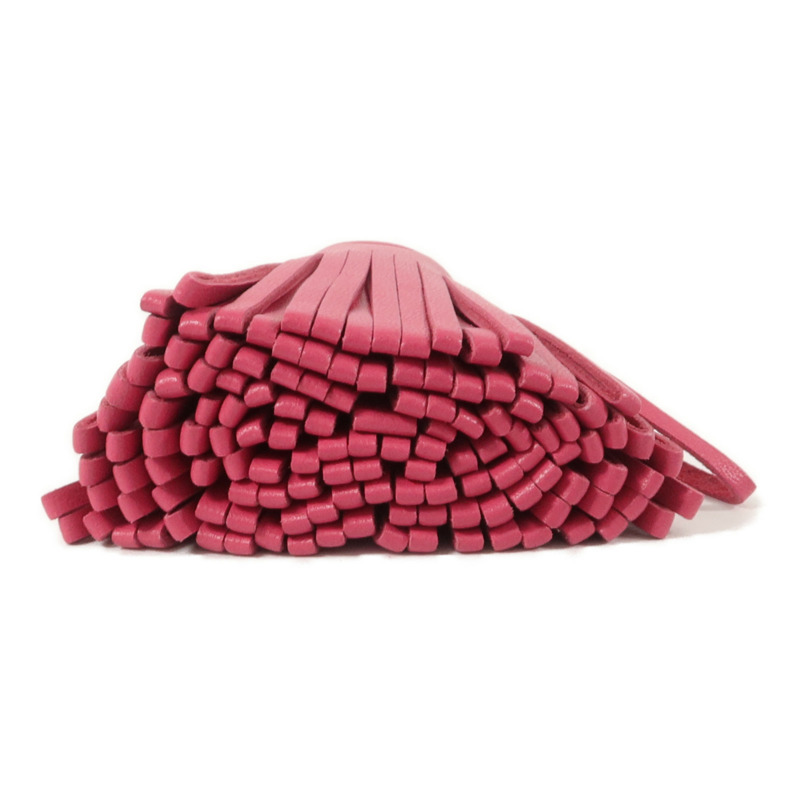 HERMES Milo皮革Carmen鎖匙扣Fuchsia-3