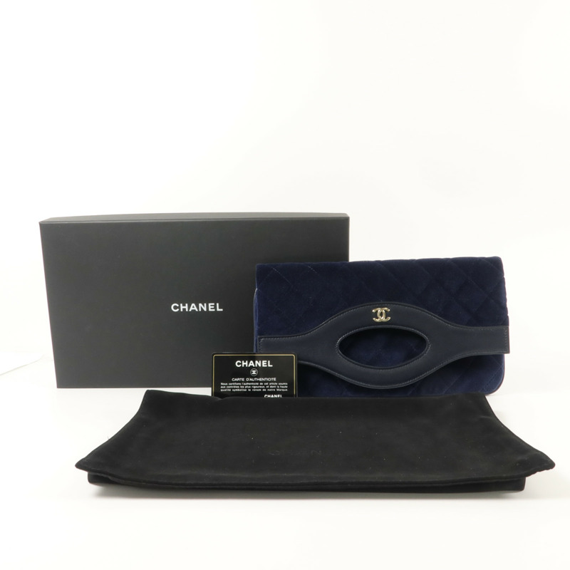 CHANEL 天鵝絨Chanel 31 Clutch Bag手拿包-9