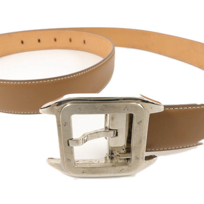 CARTIER 牛皮皮革Santos de Cartier Belt 105cm皮帶-2