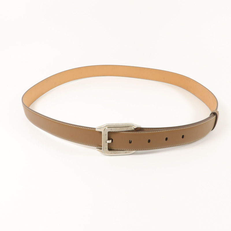 CARTIER 牛皮皮革Santos de Cartier Belt 105cm皮帶-5