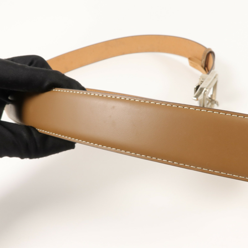 CARTIER 牛皮皮革Santos de Cartier Belt 105cm皮帶-14
