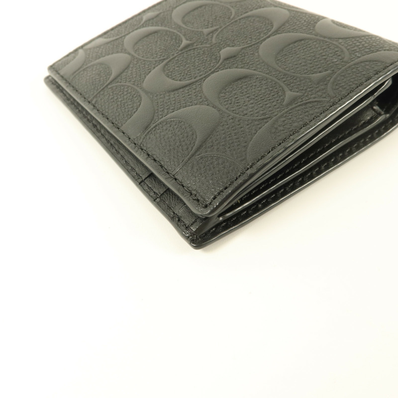 COACH 牛皮皮革Slim Coin Wallet錢包-9