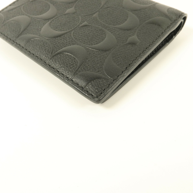 COACH 牛皮皮革Slim Coin Wallet錢包-10