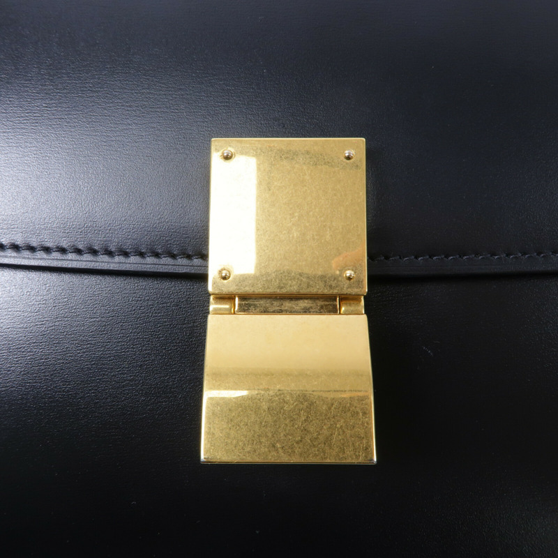 CELINE 牛皮皮革Classic Box Medium肩背袋-7