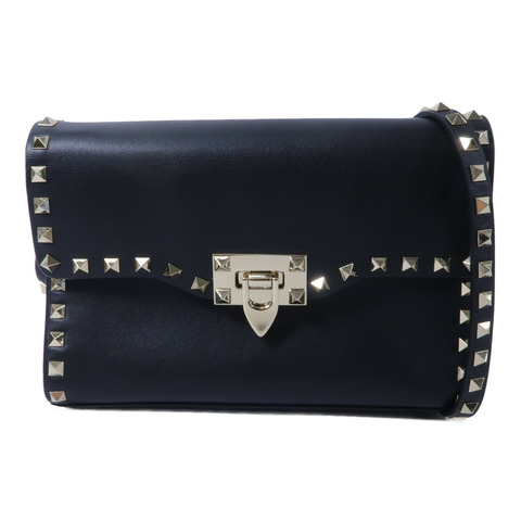 Valentino 牛皮皮革Rockstud Corssbody肩背袋