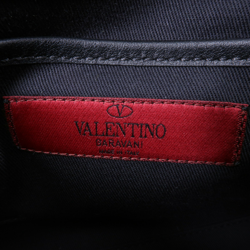 Valentino 牛皮皮革Rockstud Corssbody肩背袋-5