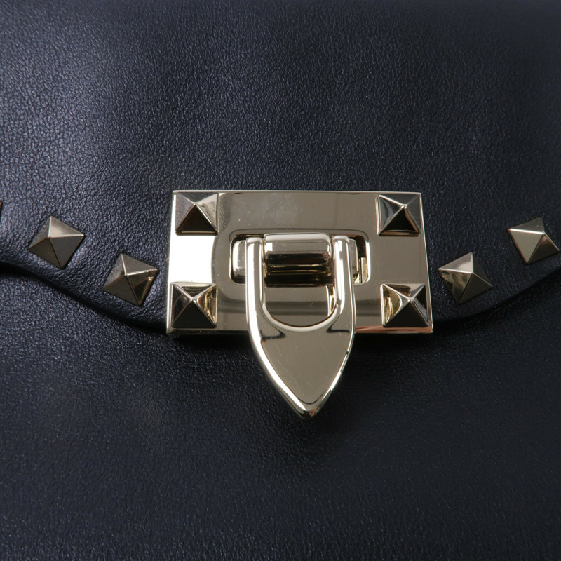 Valentino 牛皮皮革Rockstud Corssbody肩背袋-6