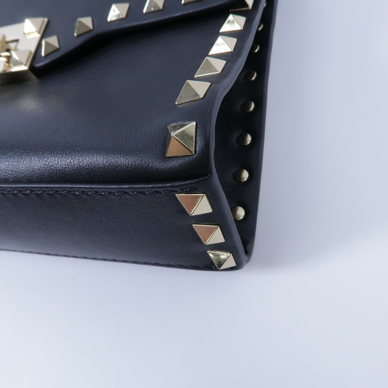 Valentino 牛皮皮革Rockstud Corssbody肩背袋-9