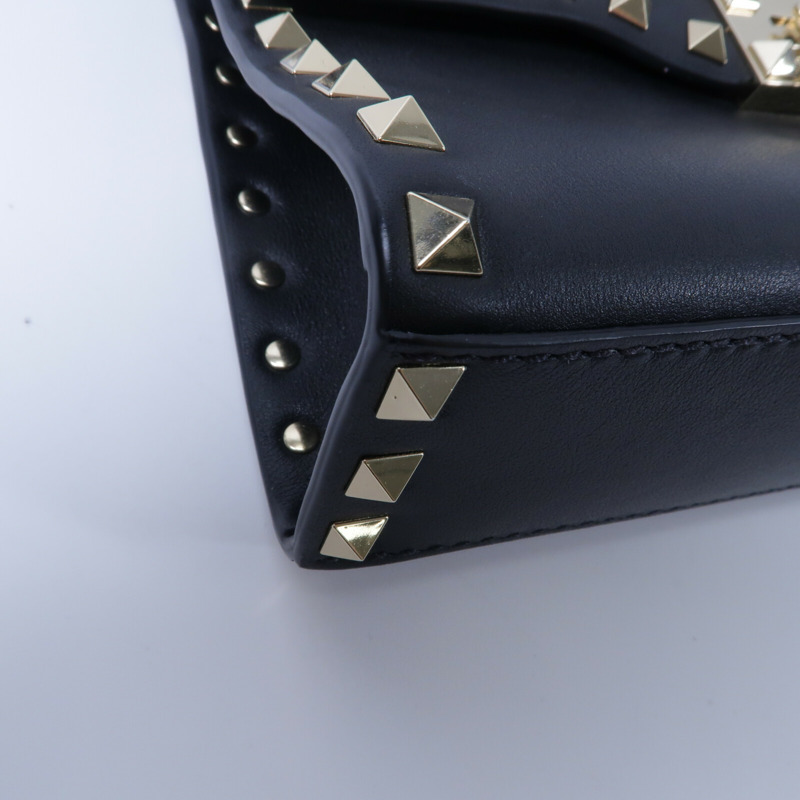 Valentino 牛皮皮革Rockstud Corssbody肩背袋-12