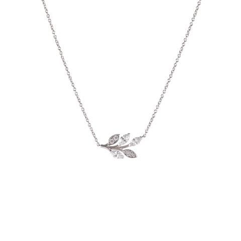 TIFFANY&CO 鑽石pt950TiffanyVictoria™維多利亞滿鑽樹枝項鏈