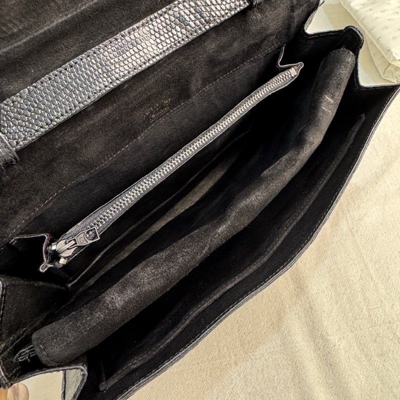 【赫蒂國際精品】 Gucci 黑色皮革翻蓋肩背包 vintage 二手 中古-21
