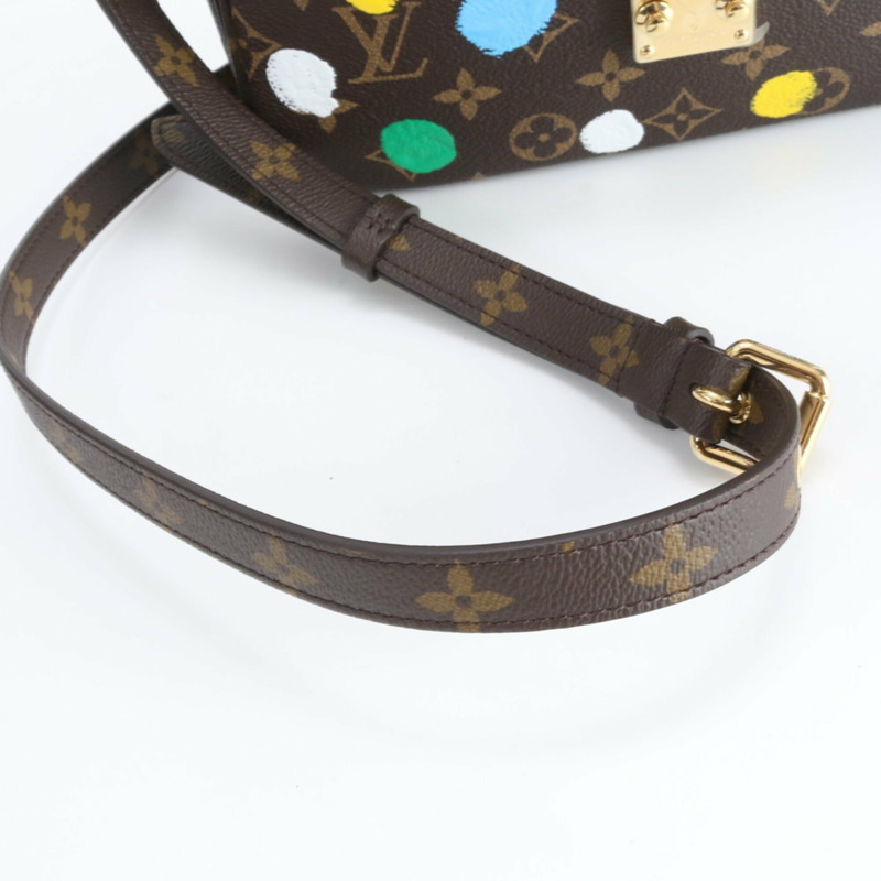 全新未使用 Louis Vuitton RFID 防盜網 Yayoi Kusama LV x YK Pochette Metis MM M46384 兩用單肩斜背包 女士-2