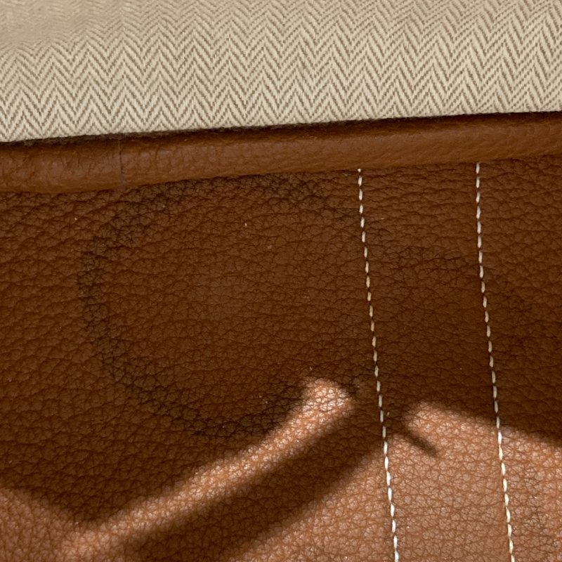 HERMES 愛馬仕 ☐P刻 GARDEN PARTY 30 牛皮 金棕色 銀釦-14