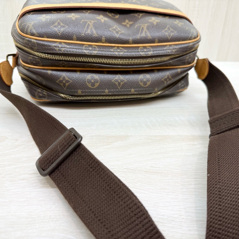 LV 原花雙層拉鍊Reporter PM 記者包 M45254-16