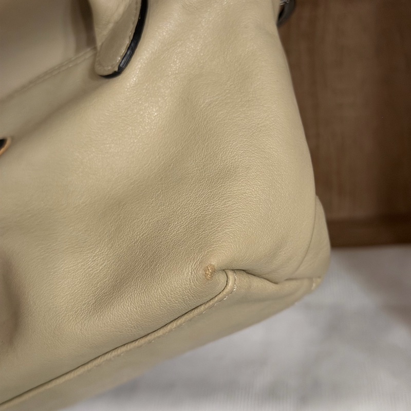 Longchamp Le Pliage Xtra Mini 羊皮迷你包|奶油白 真皮 手提斜背包 小羊皮 絕版尺寸 絕版材質-5