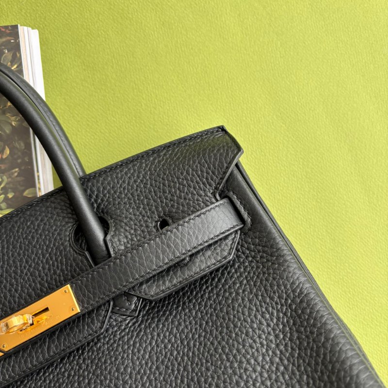 天菜 ::HERMES:: 黑金釦 BIRKIN 30 柏金包30公分 手提包 公事包-3