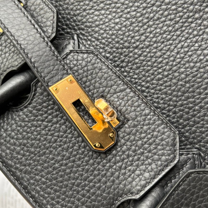 天菜 ::HERMES:: 黑金釦 BIRKIN 30 柏金包30公分 手提包 公事包-14