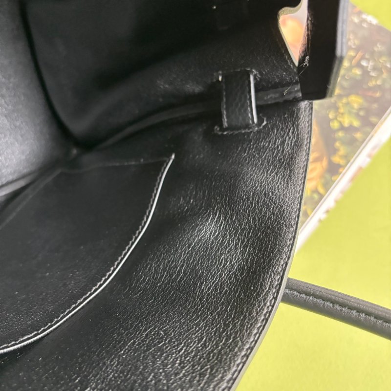 天菜 ::HERMES:: 黑金釦 BIRKIN 30 柏金包30公分 手提包 公事包-20