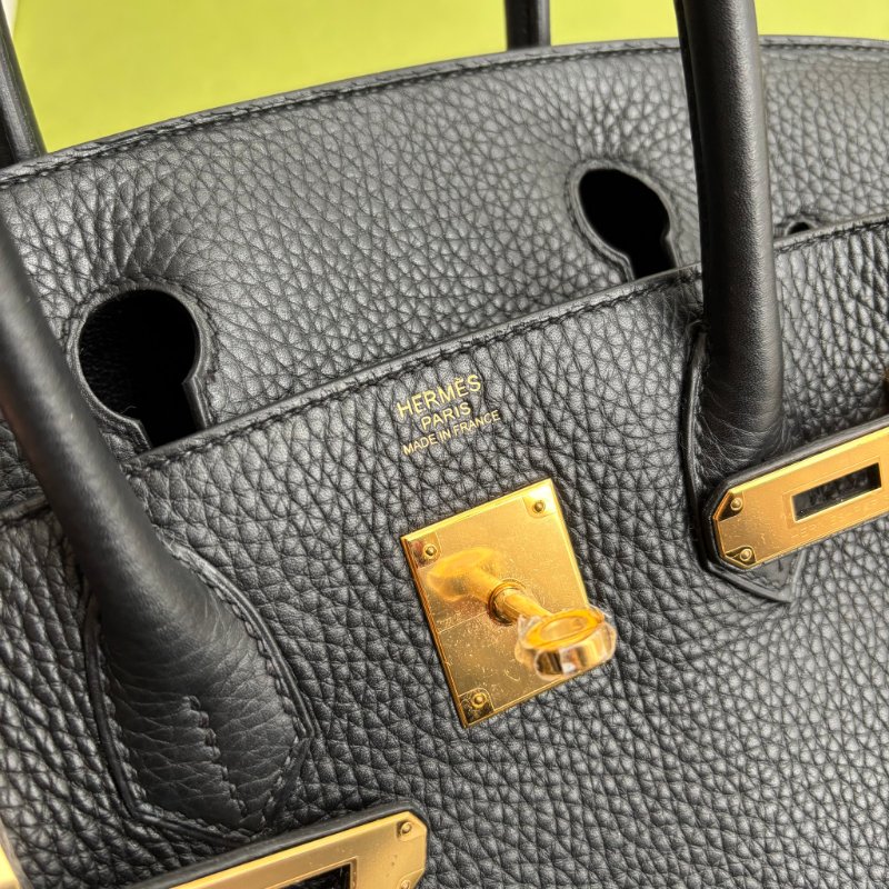 天菜 ::HERMES:: 黑金釦 BIRKIN 30 柏金包30公分 手提包 公事包-22