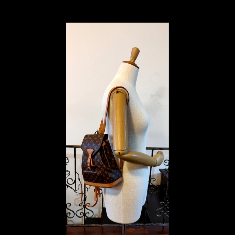 【LV】經典 Montsouris Monogram 蒙蘇里後背包 (法國製)-7