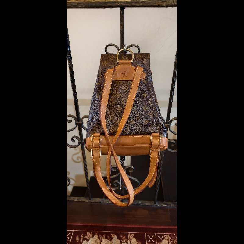【LV】經典 Montsouris Monogram 蒙蘇里後背包 (法國製)-12