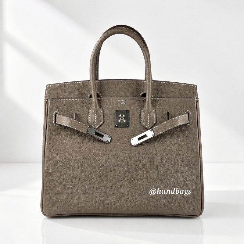 Hermes Birkin 30 18 etoupe 大象灰 銀釦 柏金包 U刻-0