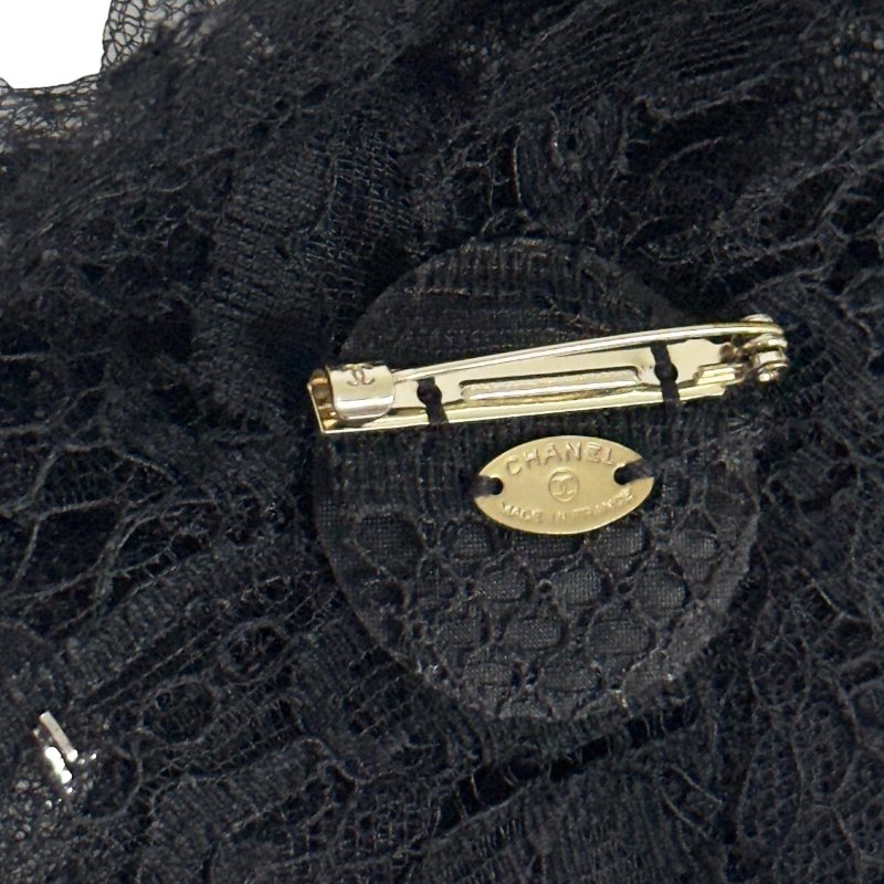CHANEL 中古 CC 山茶花 胸針-8