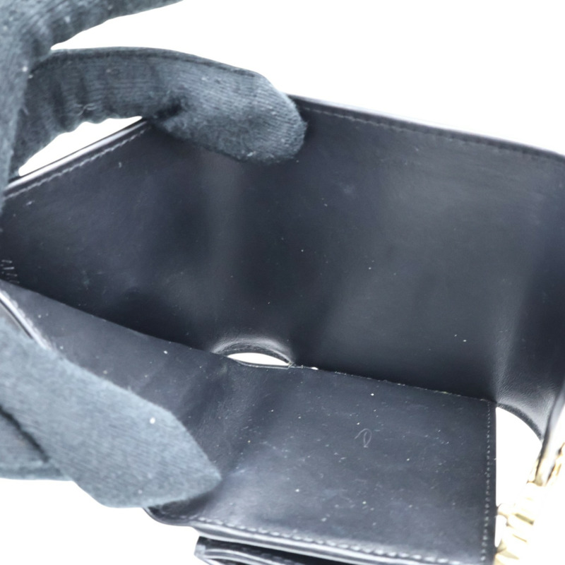 黑色牛皮 Small Flap Triomphe 三折 短夾【CELINE 賽琳】 10D783DPV.38NO-3