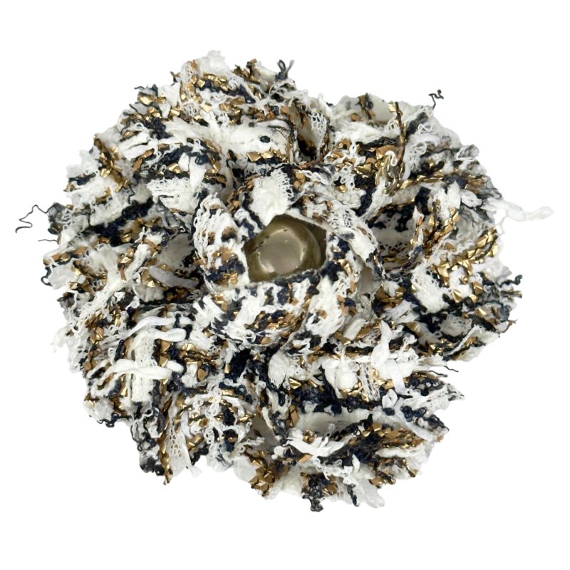 CHANEL 粗花呢 山茶花 胸針-0