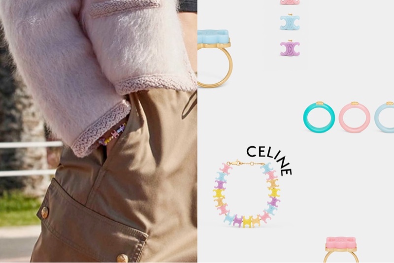 CELINE baby係列 Lisa 同款 凱旋門 馬卡龍色 手環 手鏈 手鍊 手飾-12