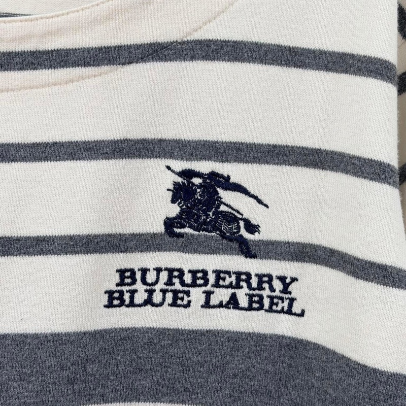 BURBERRY 藍標 刺繡大戰馬字母上衣-4