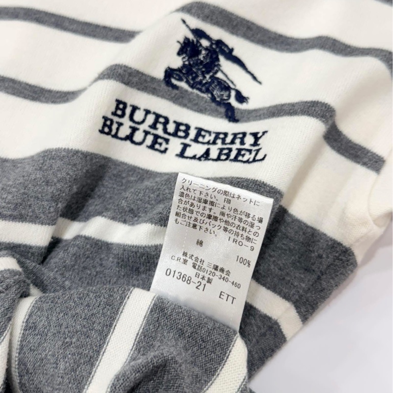 BURBERRY 藍標 刺繡大戰馬字母上衣-8