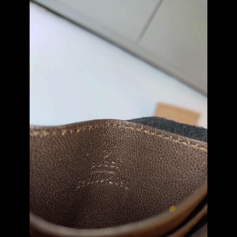 Gucci 咖邊GG 印花綠紅綠卡片夾-10