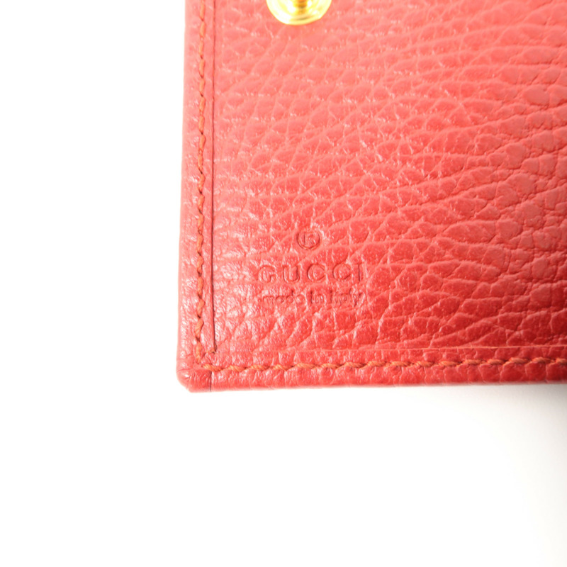 GUCCI 牛皮皮革Marmont Trifold Wallet錢包-7