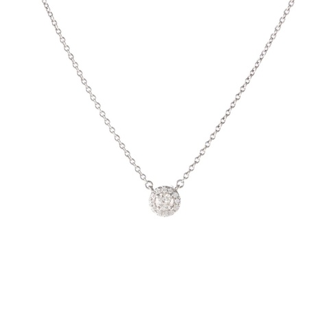 TIFFANY&CO 鑽石pt950TIFFANYSOLESTE系列單鑽項鏈