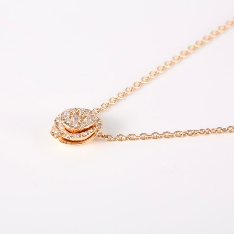 DIOR 18K玫瑰金鑽石ROSEDIORCOUTURE項鏈-1