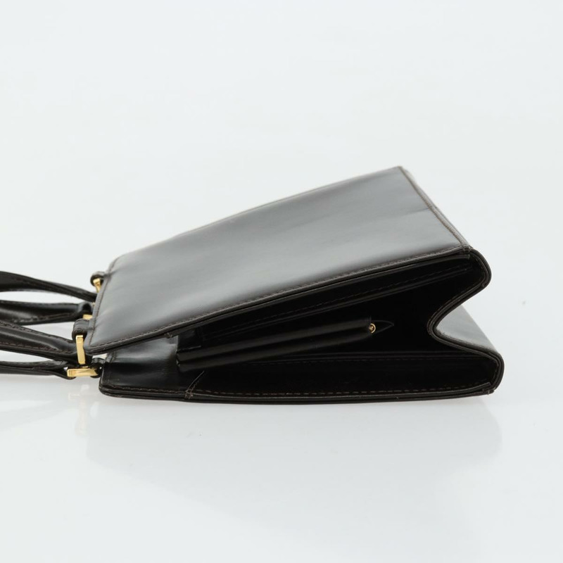 【日本直送】FENDI 手提包 皮革 黑色 金色 正品 179086A-3