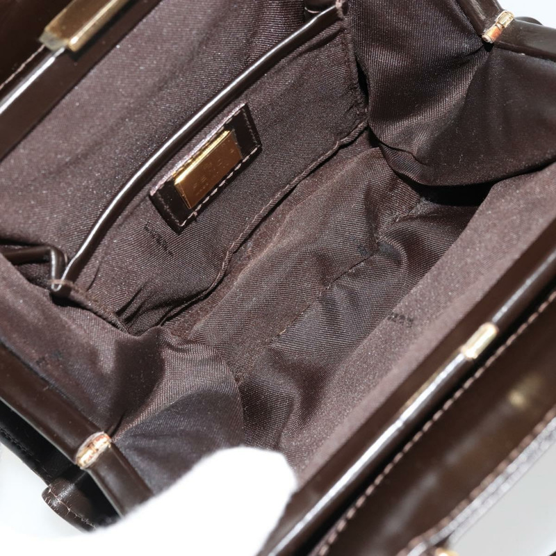 【日本直送】FENDI 手提包 皮革 黑色 金色 正品 179086A-9