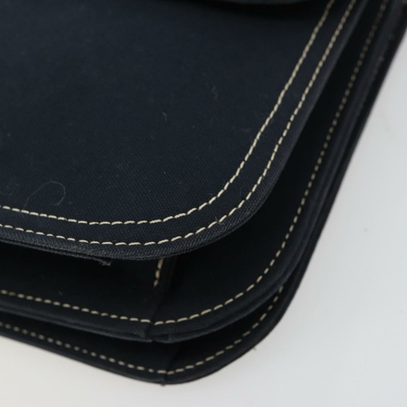 【日本直送】FENDI 大理石紋 Mamma Baguette 單肩包 帆布 海軍藍 銀色 正品 am11569A-7
