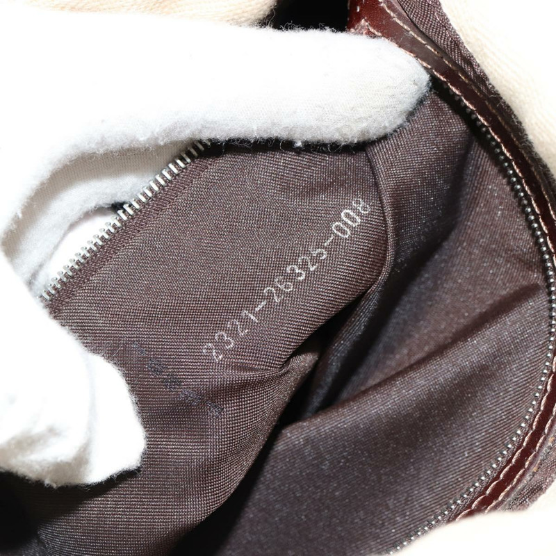 【日本直送】FENDI Zucca 帆布 Mamma Baguette 單肩包米色銀色正品 ep14613A-11