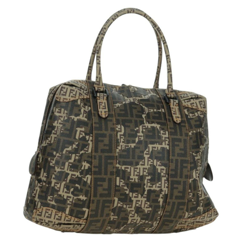 【日本直送】FENDI Zucca帆布手提包 米色 正品 179203SM-0