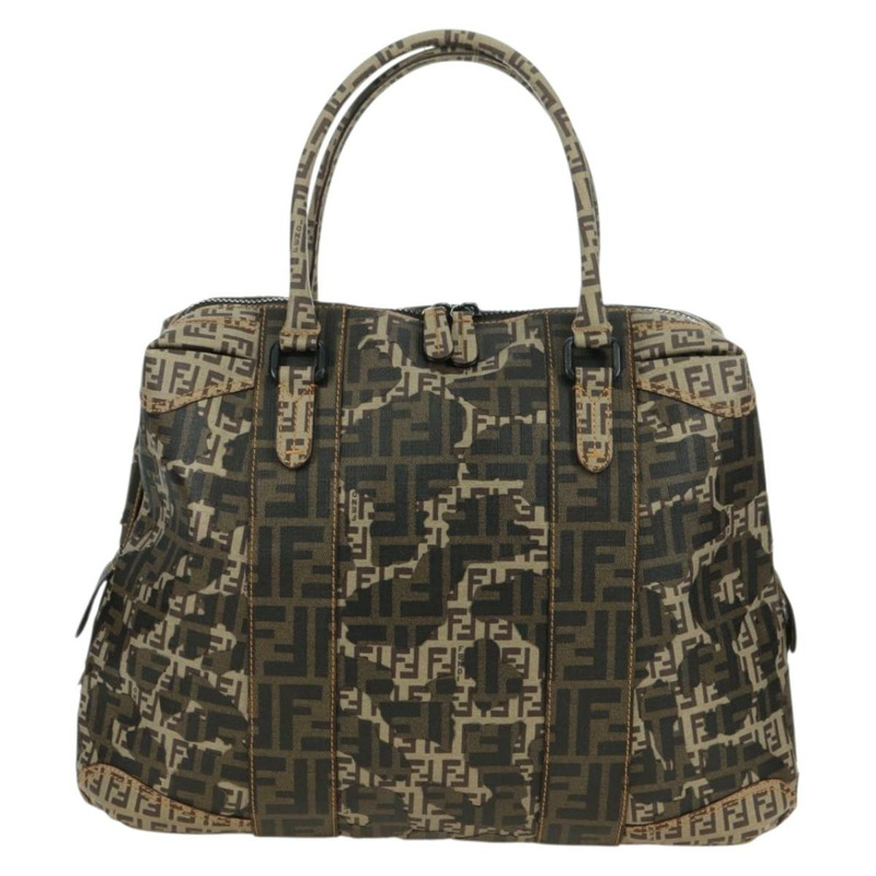 【日本直送】FENDI Zucca帆布手提包 米色 正品 179203SM-1