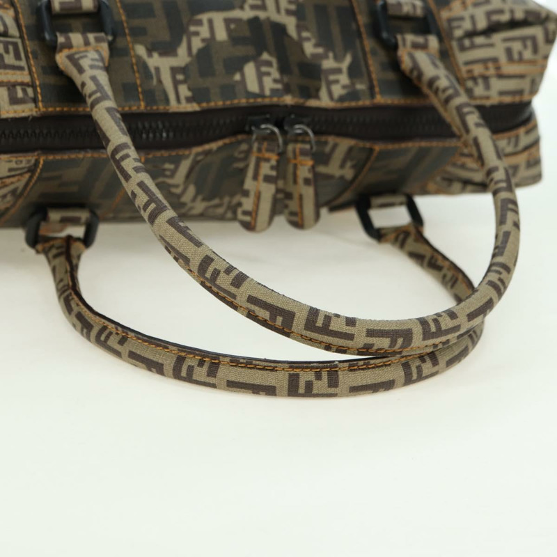 【日本直送】FENDI Zucca帆布手提包 米色 正品 179203SM-6
