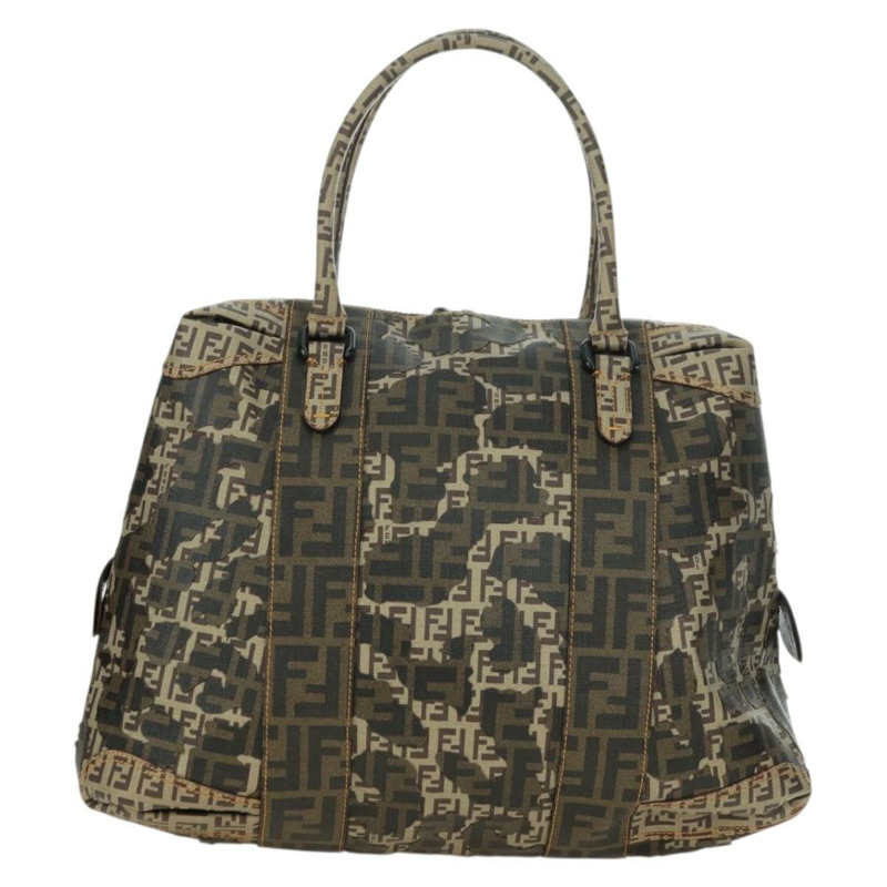 【日本直送】FENDI Zucca帆布手提包 米色 正品 179203SM-12