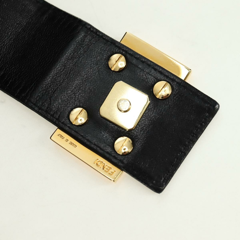 【日本直送】FENDI Mamma Baguette 手提包，黑色金邊麂皮，正品編號 178745V-18