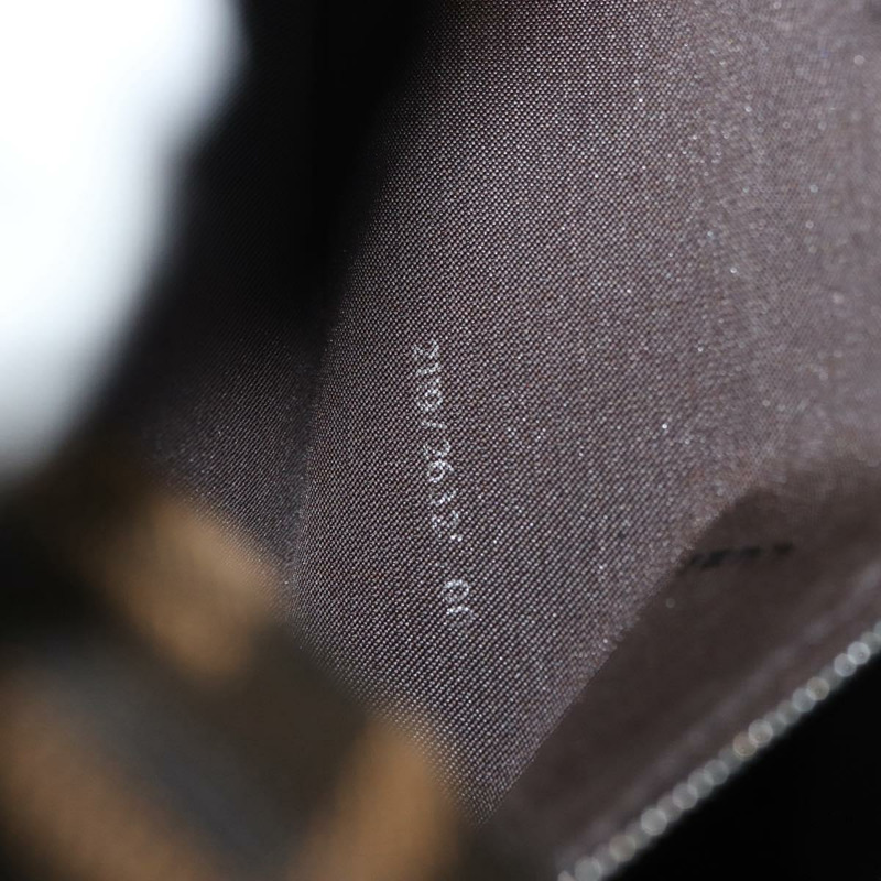 【日本直送】FENDI Zucca帆布Mamma Baguette單肩包 黑色棕色 正品 179388SAV-10